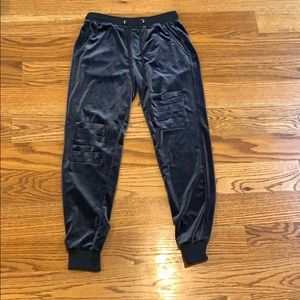 Velvet joggers